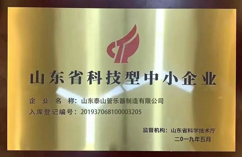 山東省科技型中小企業(yè)證